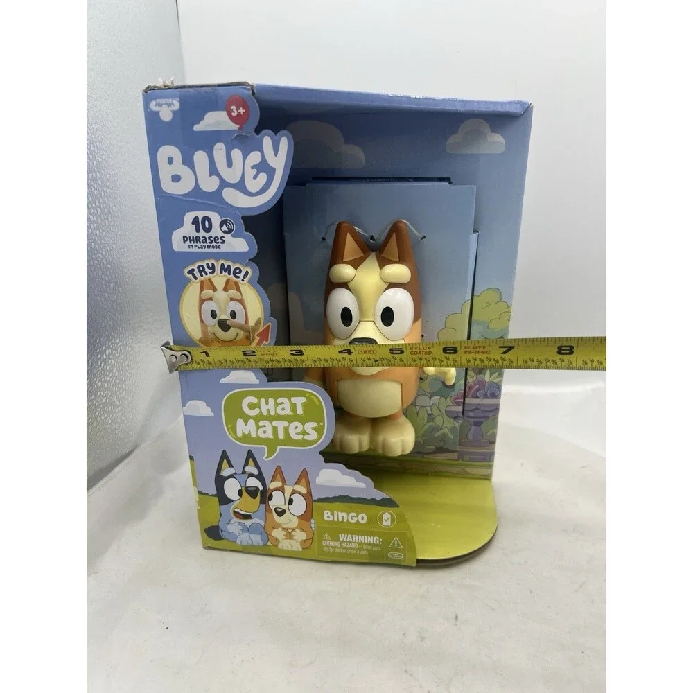 Bluey Chat Mates 3 Pack Bluey Bingo Muffin Talking Figures NEW